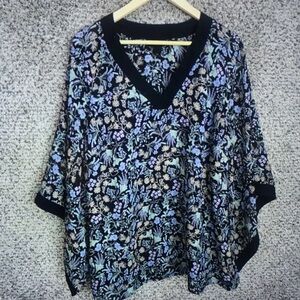 Floral V-Neck Women Top